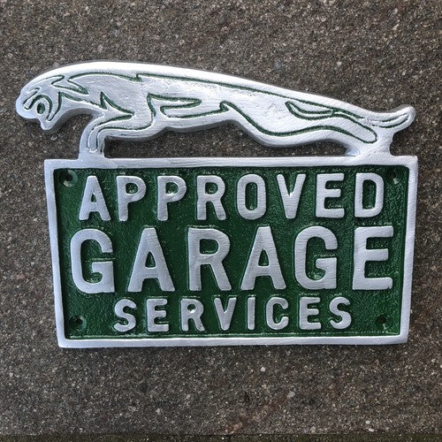 Jaguar Approved Garage Services Aluminium Sign