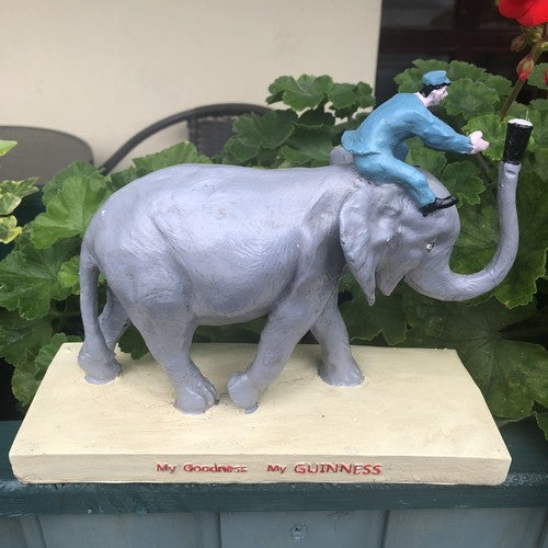 Guinness Elephant With Zoo Keeper
