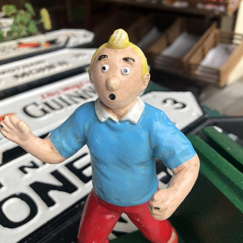 Tin Tin Cast Iron Bookends