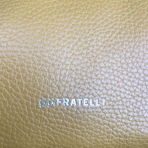 GG Fratelli Leather Yellow Cross Body Bag