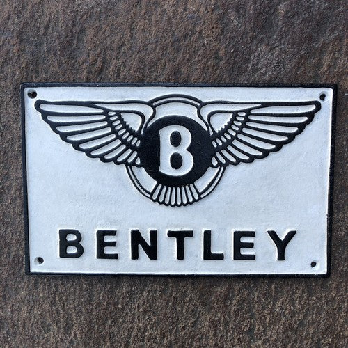 Bentley Cast Iron Sign