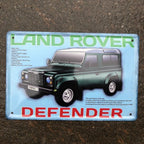 Land Rover Defender Metal Sign New Design