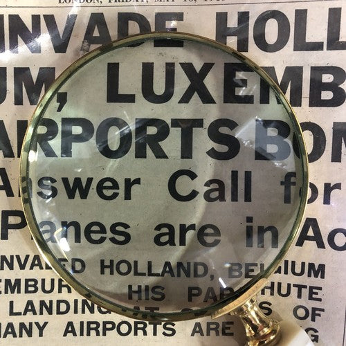 Brass Rim Bone Handle Magnifying