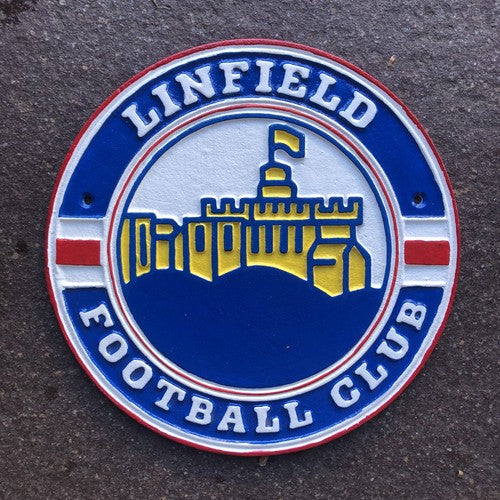 Linfield Cast Iron Sign