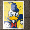 Donald Duck Running Enamel Sign