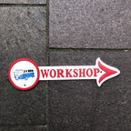 V W Workshop Cast Iron Sign