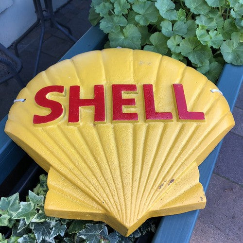 Shell Cast Iron Sign