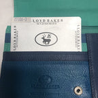 Lloyd Baker Multi Blue & Green Leather Wallet