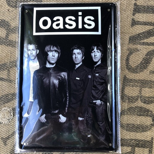 Oasis Metal Sign
