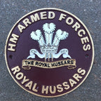 HM Armed Forces Royal Hussars Cast Iron Sign