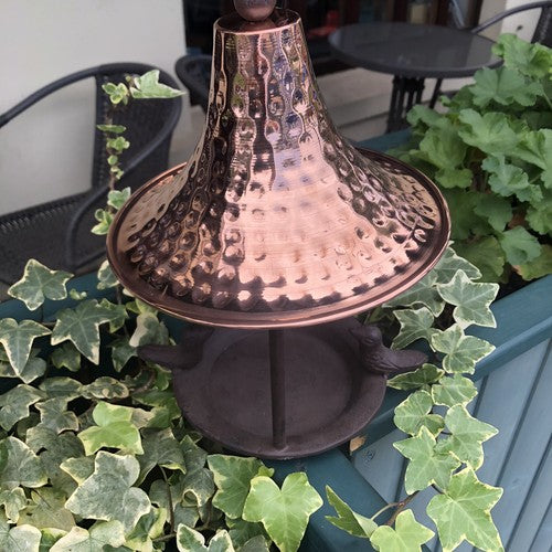 Copper Roofed Bird Feeder