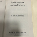 Dark Bondage Audrey Manley Tucker Vintage Mills & Boon