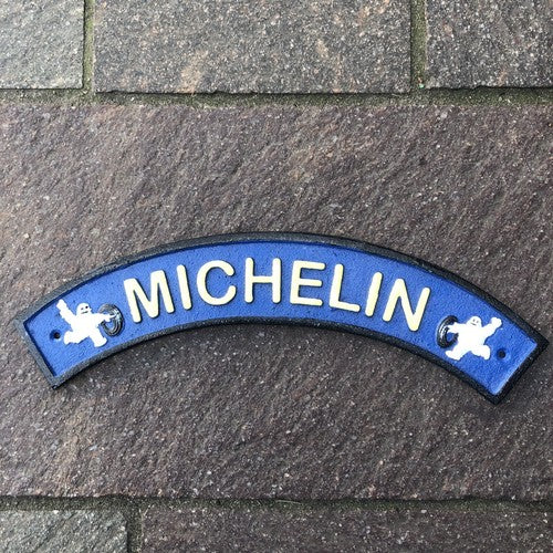 Michelin Arched Cast Iron Sign