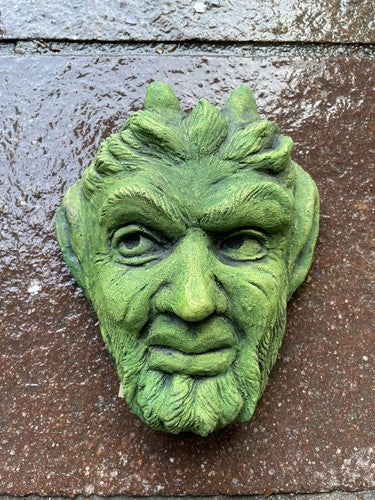 Pan Faunus Green Man Wall Garden Plaque