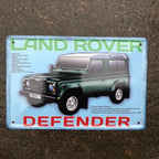 Land Rover Defender Metal Sign New Design