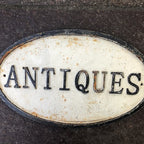 Antiques Cast Iron Sign