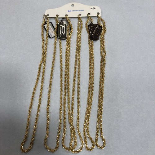Primor Gold Plated Card Of Six 15 Inch Chains