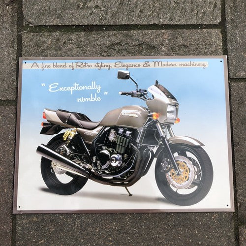 Kawasaki Metal Sign