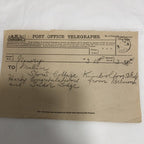 Post Office Telegraph Forms Seven Edwardian (1903)