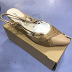 Beige Sling backs Leather Insole Size 5