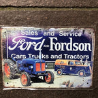 Ford And Fordson Metal Sign