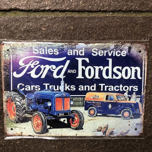 Ford And Fordson Metal Sign
