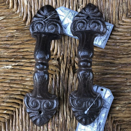 Cast Iron Door Handles Pair