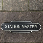 Station Master Cast Iron Sign