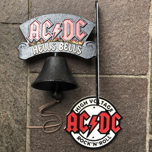 AC/DC Sign & Bell Cast Iron