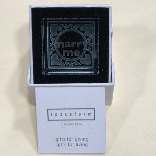 Spaceform Text Token Cube Marry Me