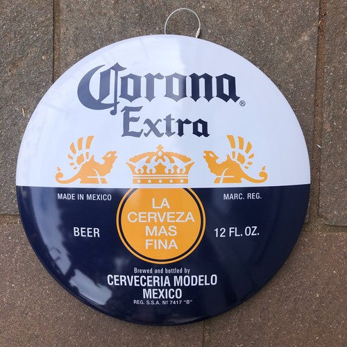 Corona Extra 40 Cms Domed Metal Sign