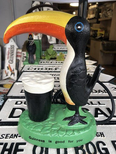 Guinness Toucan Cast Iron Lamp & Shade