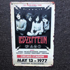Led Zeppelin Chicago Stadium Metal Sign