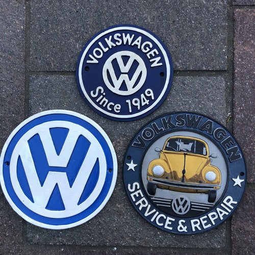 VW Cast Iron Sign Bundle