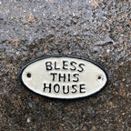 Bless This House Cast Iron Sign