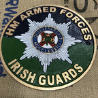HM Armed Forces Irish Guards Cast Iron Sign