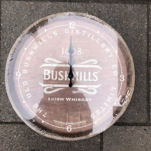Bushmills Irish Whiskey Barrel Style Clock