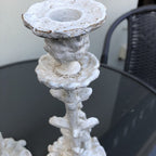 Pair Of Cast Iron Vintage Style Candleholders
