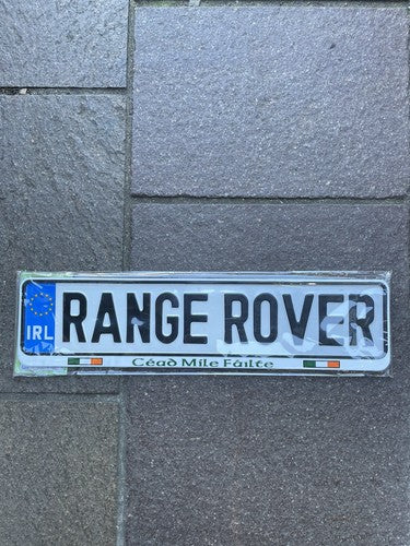Range Rover Irish License Plate
