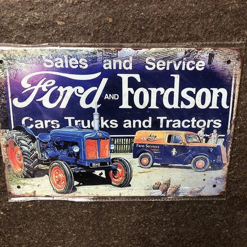 Ford And Fordson Metal Sign