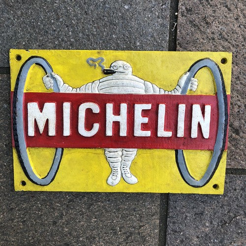 Michelin Men Cast Iron Sign Bundle