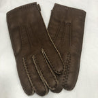 Sheepskin Genuine Gloves Chocolate Colour See All Photos Pair No 5