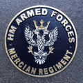 H M Armed Forces Mercian Regiment Cast Iron Sign