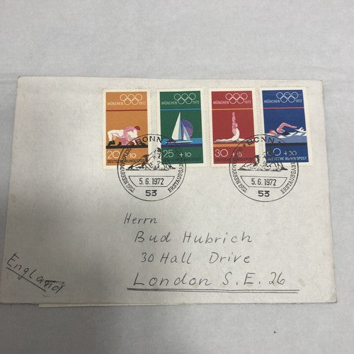 Summer & Winter 1972 Olympic Stamp First Day Covers