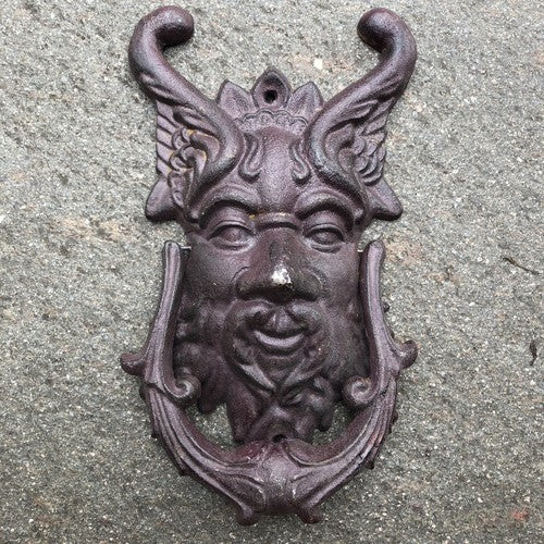 Door Knocker Demon Cast Iron