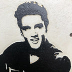 Elvis Cast Iron plaque