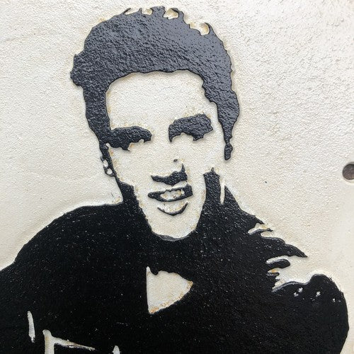 Elvis Cast Iron plaque