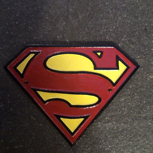 Superman Cast Iron Plaque