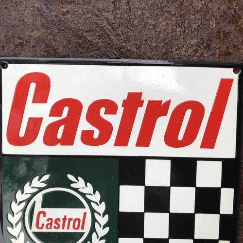 Castrol Enamel Sign