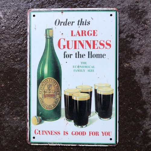 Order This Large Guinness For The Home Metal Sign
